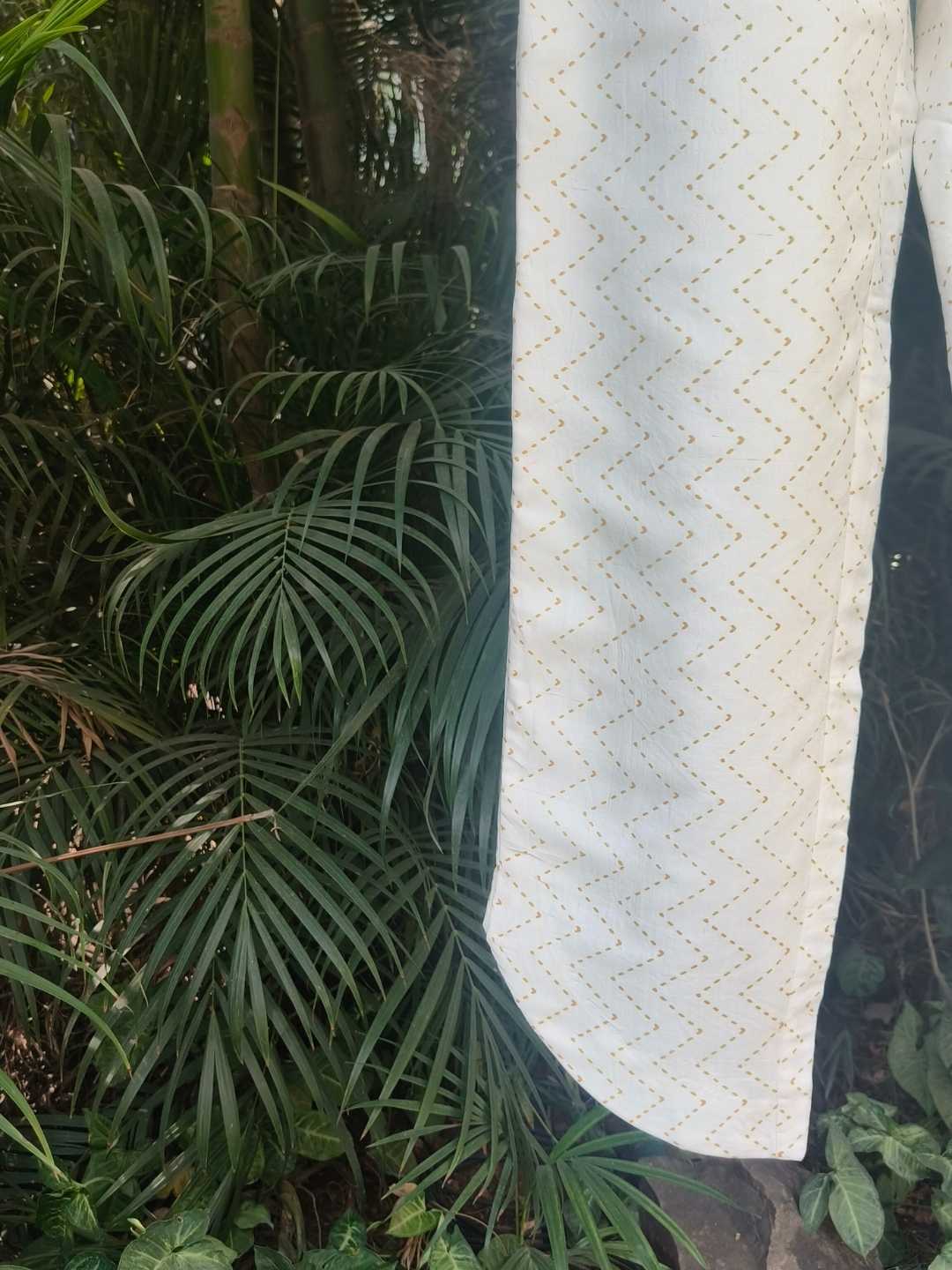 Selene White Co-ord Set- Handwoven Kosa Silk | Jhultaru