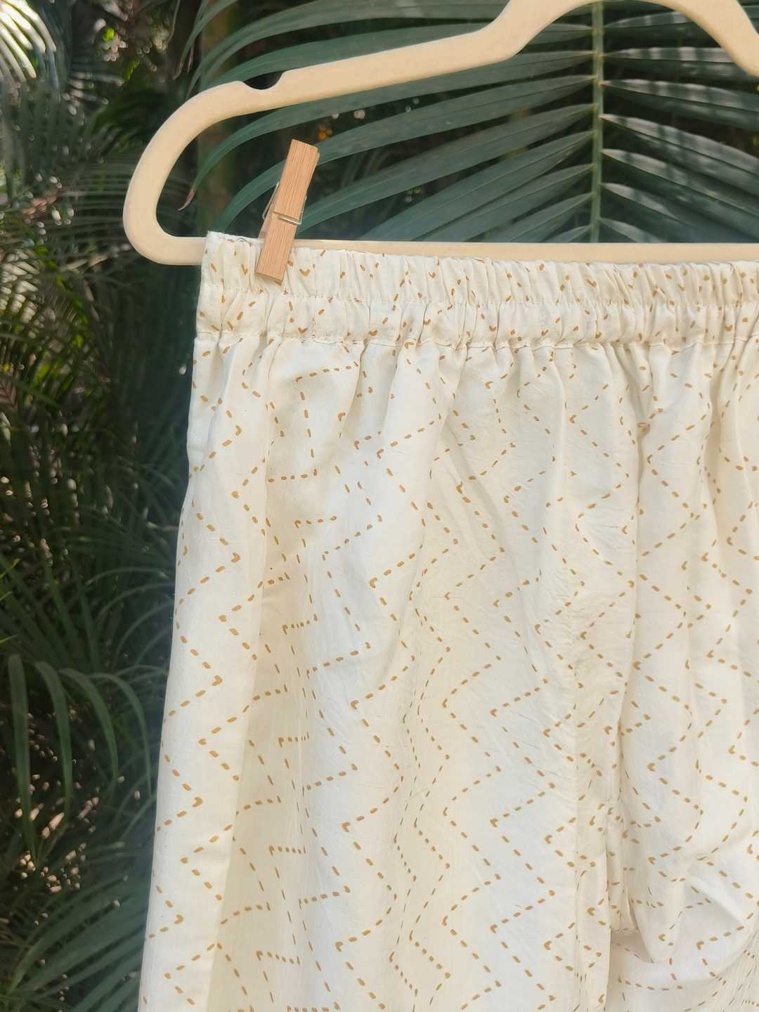 Selene White Co-ord Set- Handwoven Kosa Silk | Jhultaru