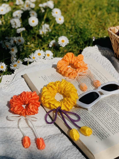 Phir se Phool Scrunchies | Pack Of 3 | Jhultaru by Deeshaa
