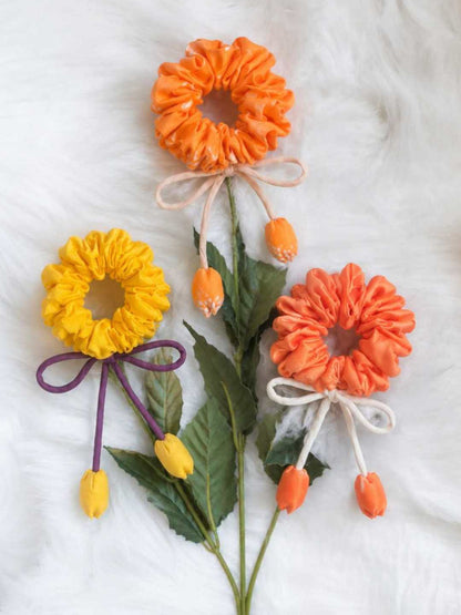 Phir se Phool Scrunchies | Pack Of 3 | Jhultaru by Deeshaa
