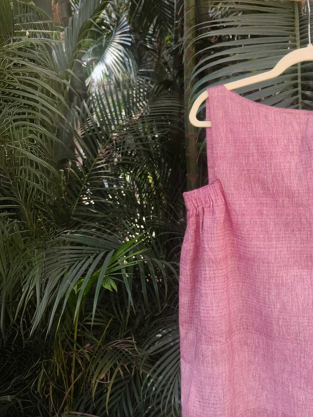 Merlot Handwoven Khadi Cotton Top | Jhultaru