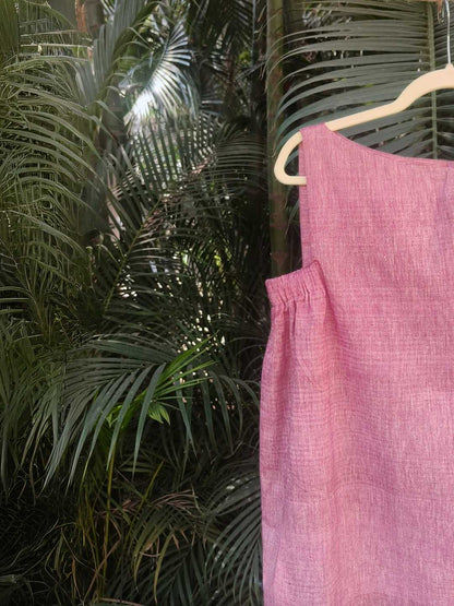 Merlot Handwoven Khadi Cotton Top | Jhultaru