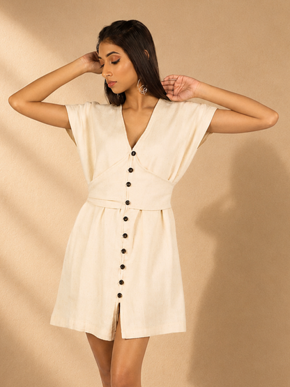 Dawn Corset Kala Cotton Dress | Jhultaru