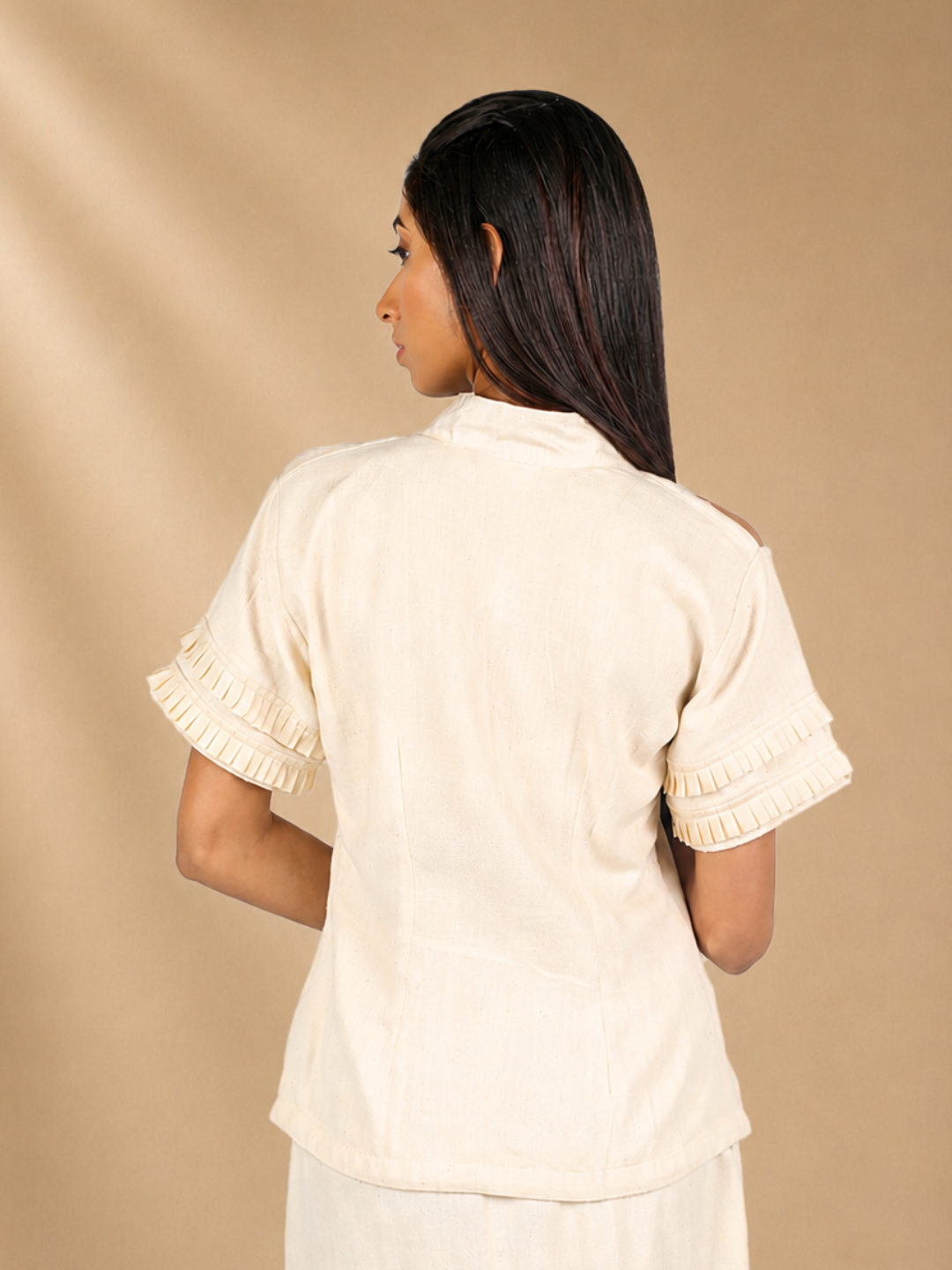 Amara Off-White Kala Cotton Shirt | Jhultaru