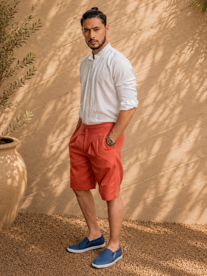 Marmamia Men's Khadi Shorts | Jhultaru