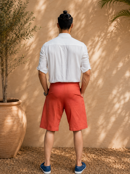 Marmamia Men's Khadi Shorts | Jhultaru