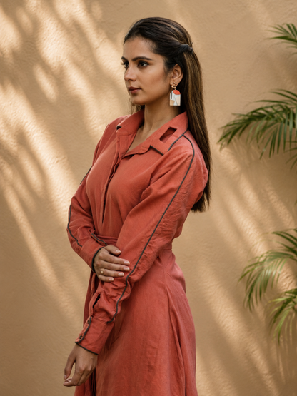 Marmamia Khadi Dress | Jhultaru