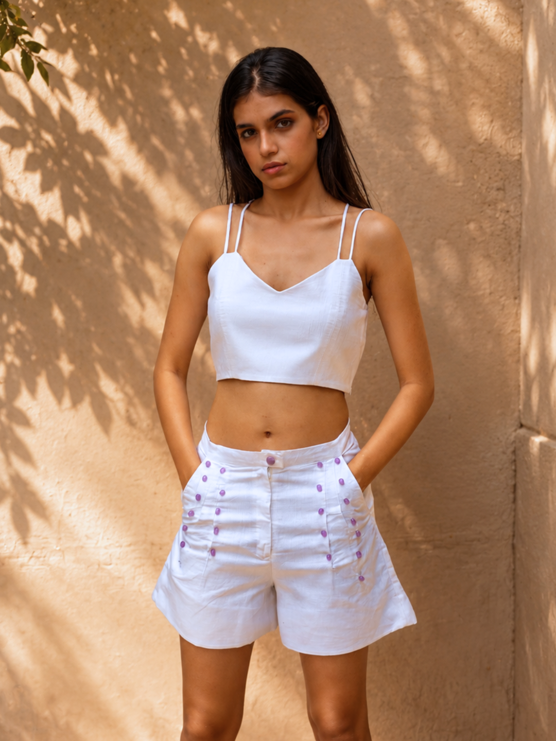 Cloud9 Organic Cotton White Bralette | Jhultaru