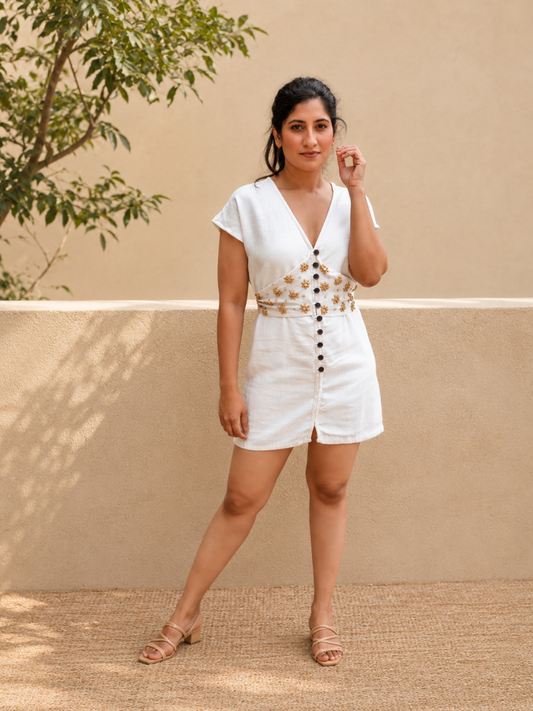 Dahlia Corset Kala Cotton Dress | Jhultaru