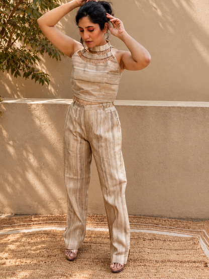Caramel Bliss Silk Set | Jhultaru