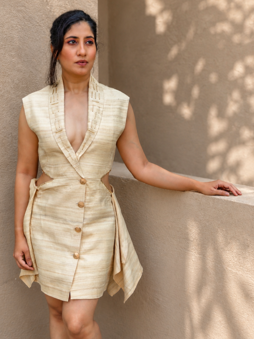 Freya Blazer Silk Dress | Jhultaru