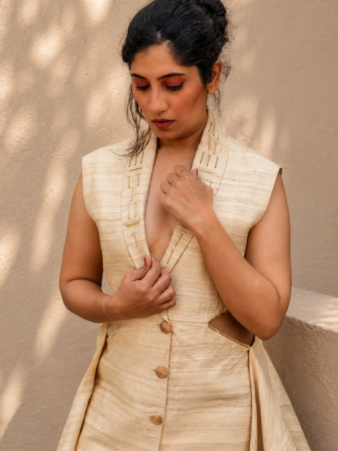 Freya Blazer Silk Dress | Jhultaru