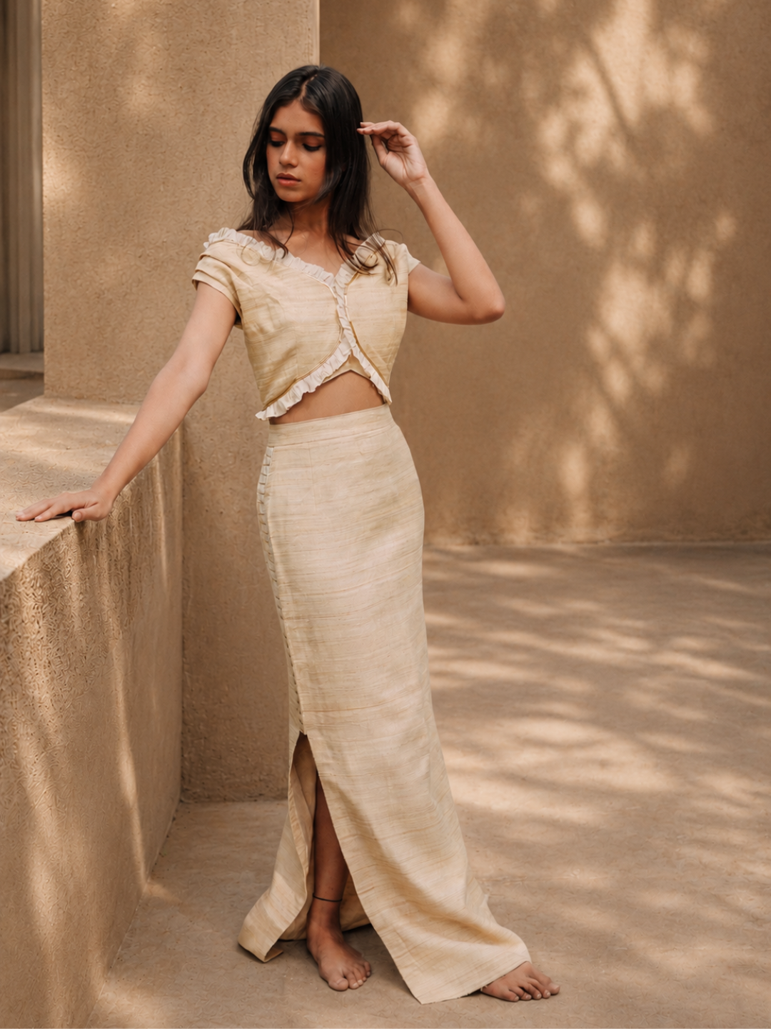 Sunheri Silk Top | Jhultaru