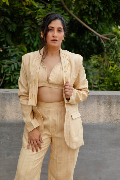 Golden Embrace Blazer Set