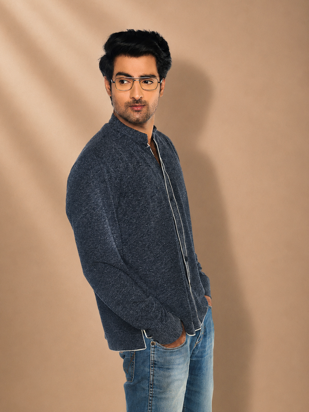 Lior Grey Recycled Polyester & Hemp Shirt | Jhultaru