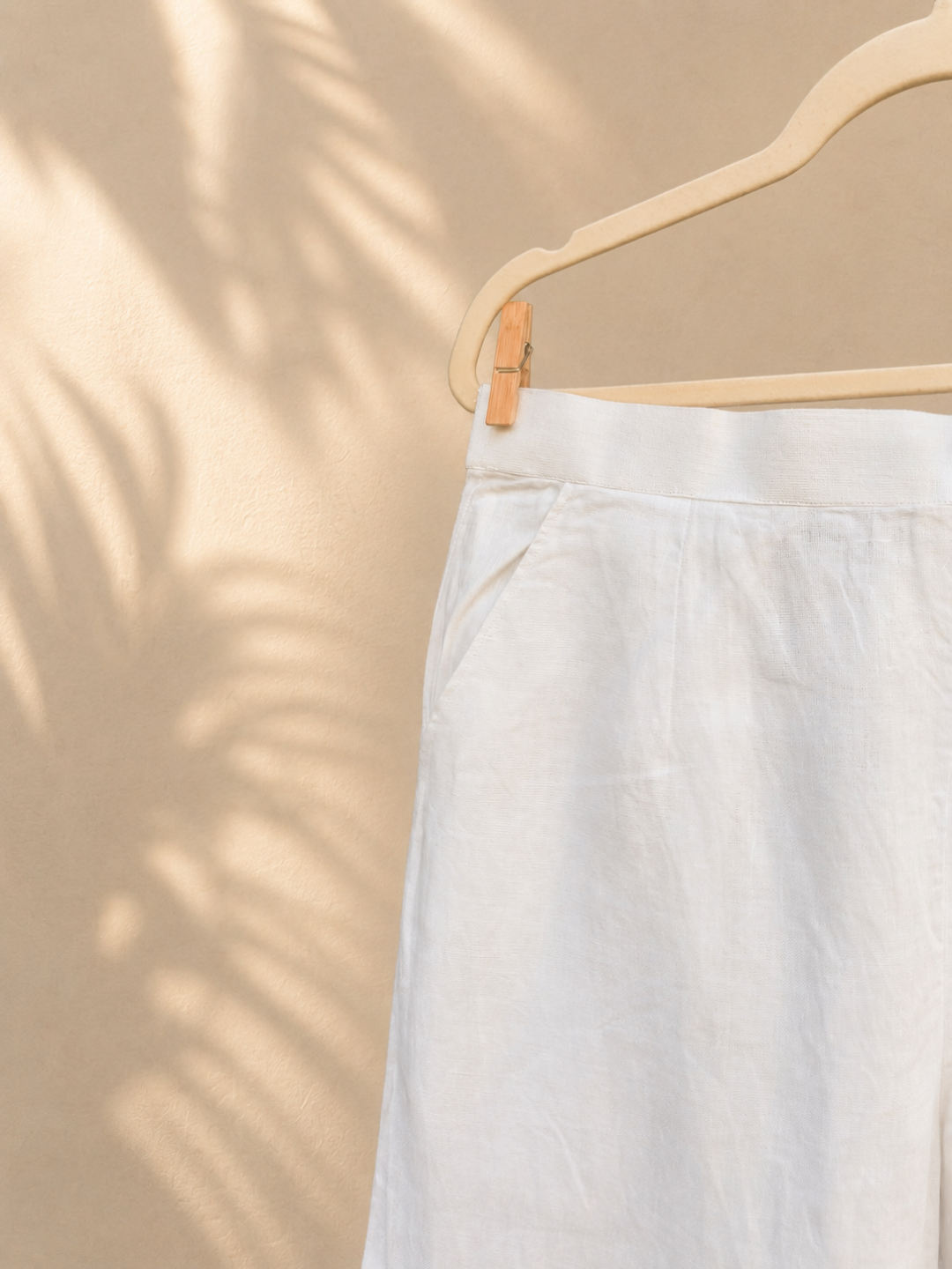 Vianca White Hemp Pants | Jhultaru