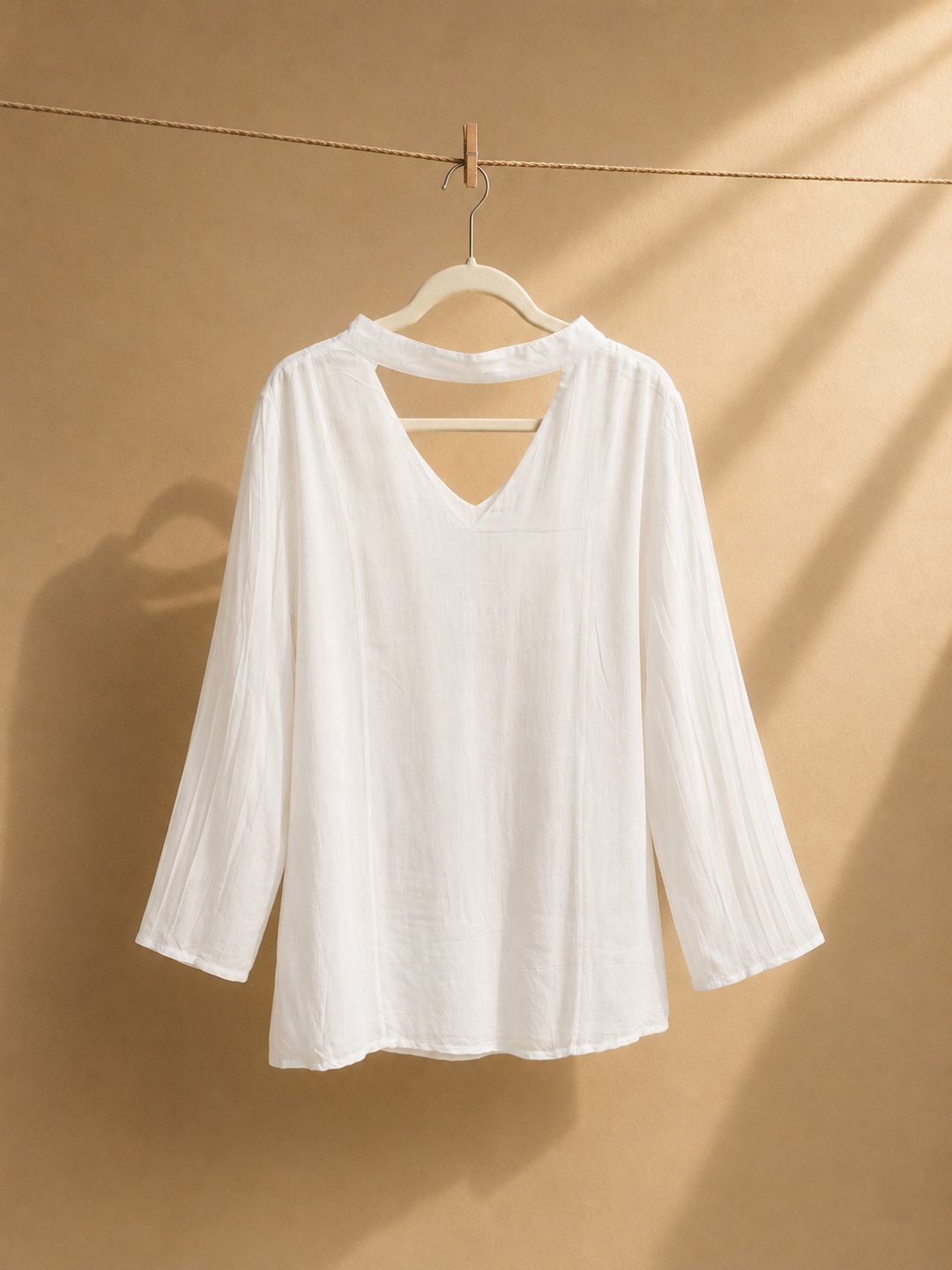 Ivora White Tencel Top | Jhultaru