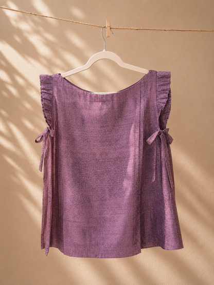 Velora Handwoven Silk Top | Jhultaru