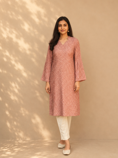 Sorbet Kosa Silk Kurta | Jhultaru