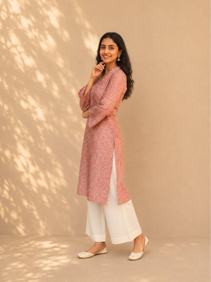 Sorbet Kosa Silk Kurta | Jhultaru