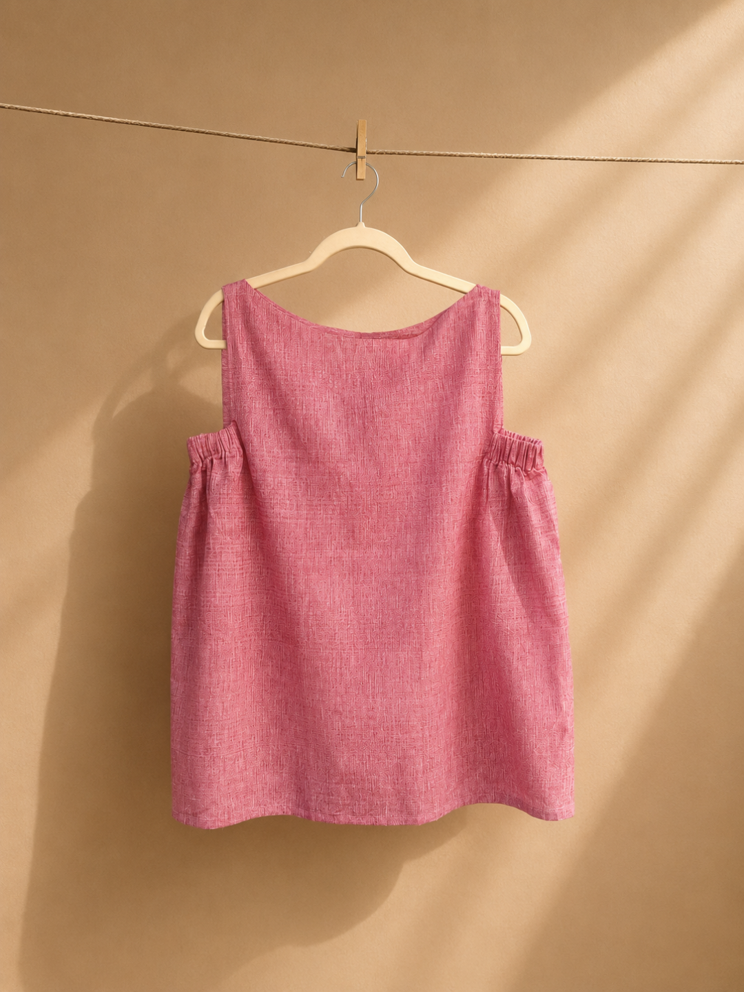 Merlot Handwoven Khadi Cotton Top | Jhultaru