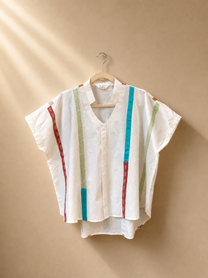 Celest White Organic Cotton Shirt | Jhultaru