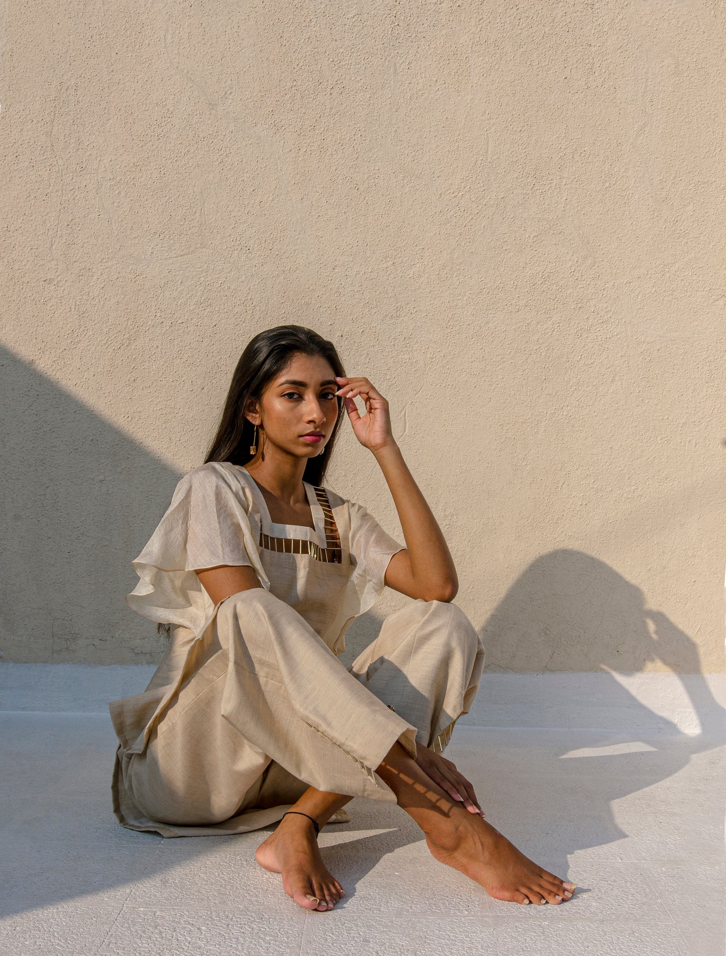 The Beige Kurta Set