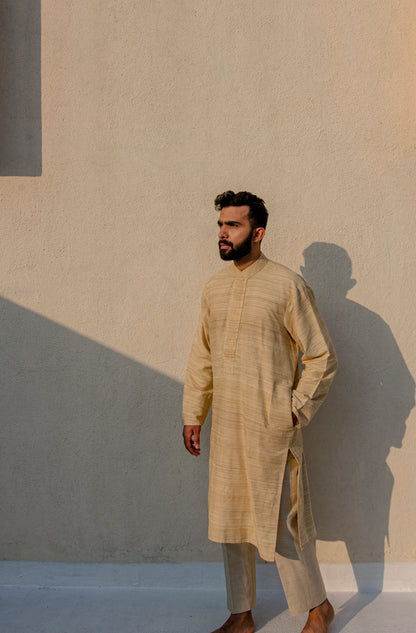 Caramel Silk Kurta