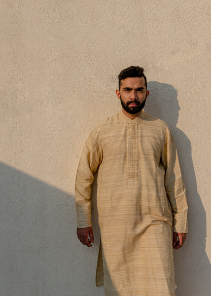 Caramel Silk Kurta