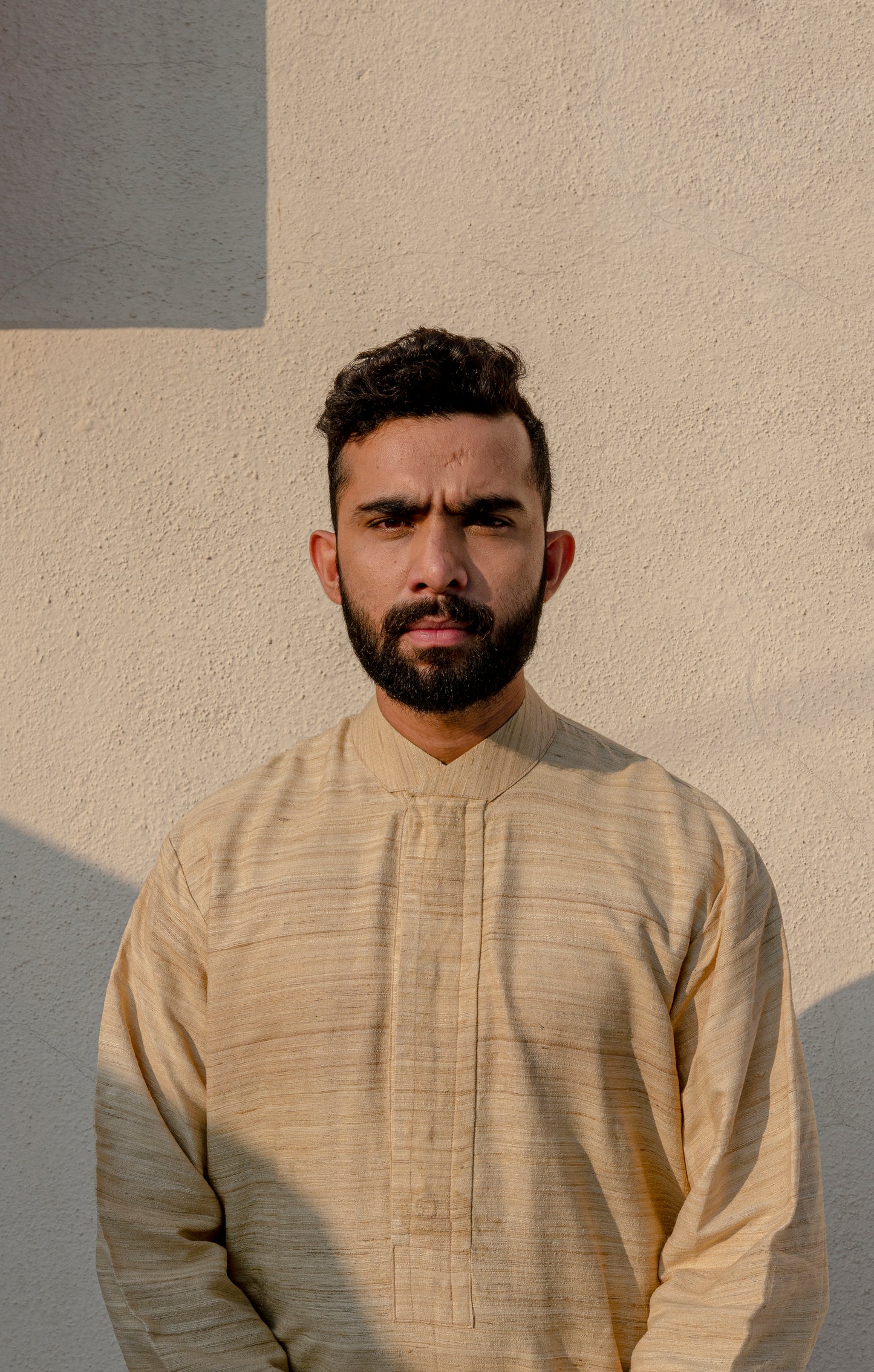 Caramel Silk Kurta