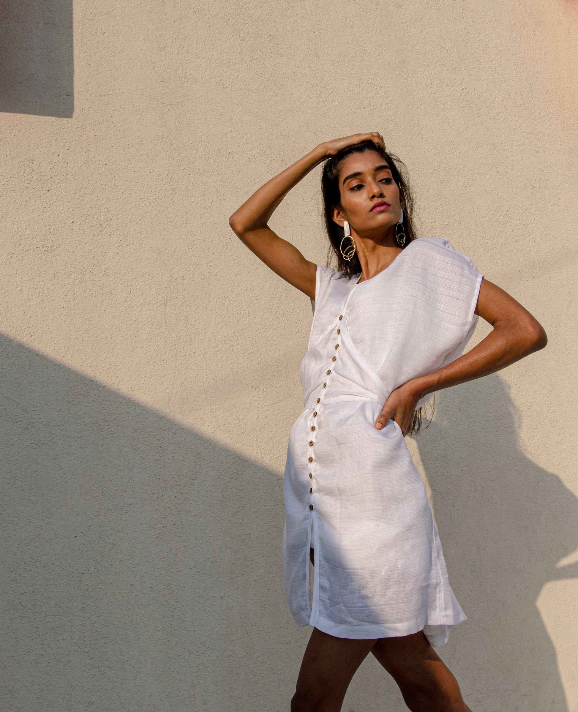 Daydream White Tencel Dress